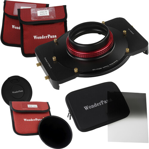 FotodioX WonderPana FreeArc Core Unit Kit for Panasonic 7-14mm Lens with 145mm Solid Neutral Density 3.0 and 6.6 x 8.5