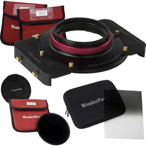 FotodioX WonderPana FreeArc Core Unit Kit for Olympus 7-14mm PRO Lens with 145mm Solid Neutral Density 3.0 and 6.6 x 8.5