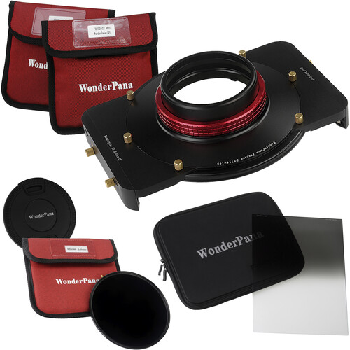 FotodioX WonderPana FreeArc Core Unit Kit for Panasonic 7-14mm Lens with 145mm Solid Neutral Density 3.0 and 6.6 x 8.5