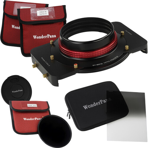 FotodioX WonderPana FreeArc Core Unit Kit for Tokina 16-28mm Lens with 145mm Solid Neutral Density 3.0 and 6.6 x 8.5