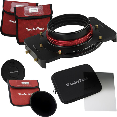 FotodioX WonderPana FreeArc Core Unit Kit for Tokina 16-28mm Lens with 145mm Solid Neutral Density 3.0 and 6.6 x 8.5