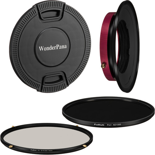 FotodioX WonderPana FreeArc Core Unit for FUJIFILM 8-16mm Lens with 145mm Circular Polarizer and 145mm Solid Neutral Density 3.0 Filters