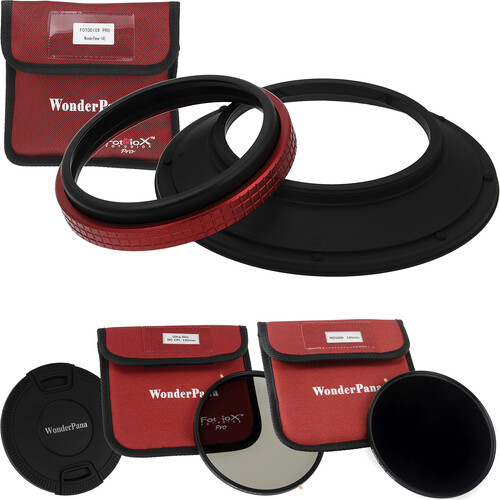 FotodioX WonderPana FreeArc Core Unit for Rokinon/Samyang 14mm Lens with 145mm Circular Polarizer and 145mm Solid Neutral Density 3.0 Filters