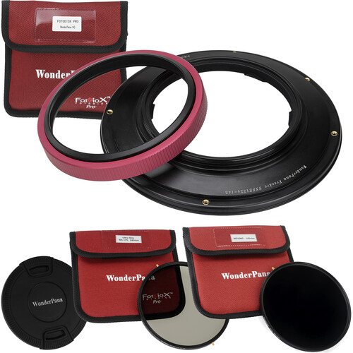 FotodioX WonderPana FreeArc Core Unit for Sony 12-24mm Lens with 145mm Circular Polarizer and 145mm Solid Neutral Density 3.0 Filters