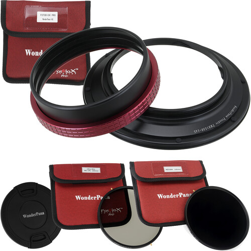 FotodioX WonderPana FreeArc Core Unit for Select Tamron 15-30mm Lenses with 145mm Circular Polarizer and 145mm Solid Neutral Density 3.0 Filters