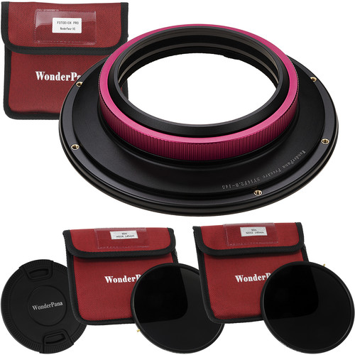 FotodioX WonderPana ND Kit with Core Filter Holder 145mm ND16 & ND32 for Rokinon/Samyang AF 14mm f/2.8 RF/FE