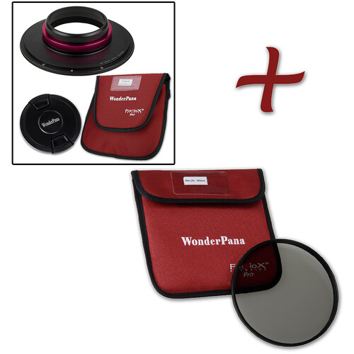 FotodioX Wonderpana XL Essential CPL Kit Core Filter Holder 186mm CPL Lens Cap for Sony 12-24mm f/2.8 GM Lens