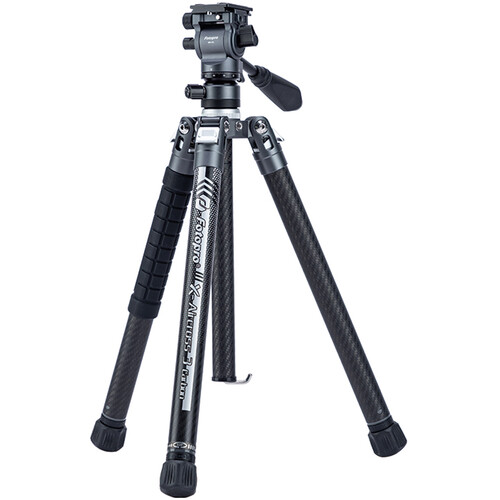 Fotopro X-Aircross 3 Video Carbon Fiber Tripod (Slate Gray)