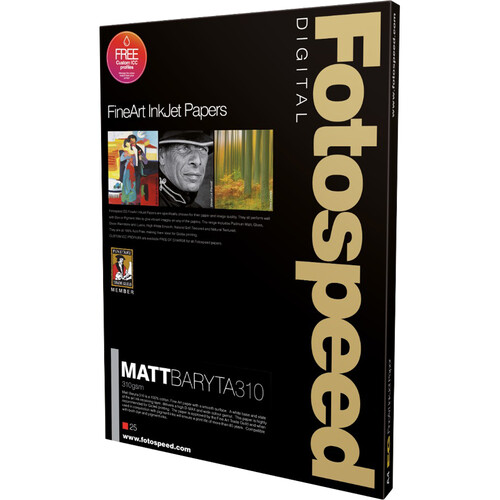 Fotospeed Matte Baryta Fine Art Inkjet Paper (16.5 x 23