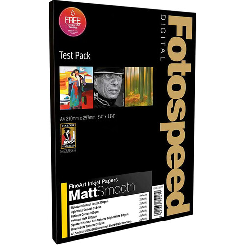 Fotospeed Fine Art Matte Smooth Test Pack (8.25 x 11.5