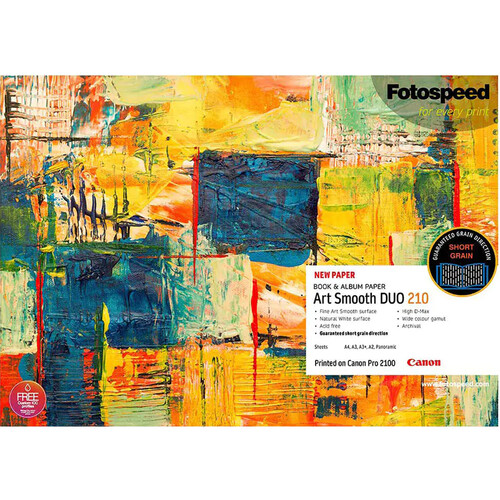 Fotospeed Art Smooth DUO Short Grain Inkjet Paper (11.5 x 16.5