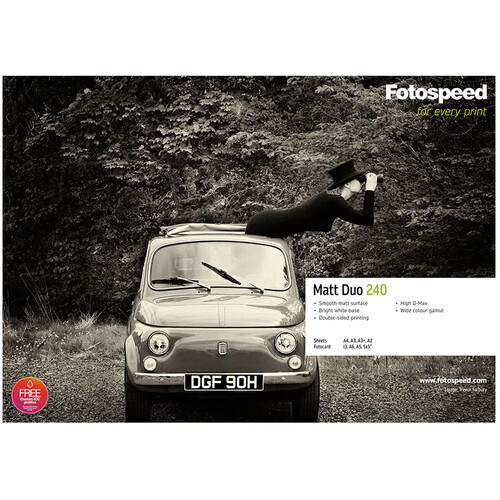 Fotospeed Matte Duo Bright White Inkjet Paper (4.1 x 5.8