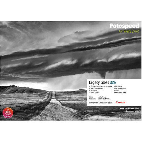 Fotospeed Legacy Gloss Inkjet Paper (11.5 x 16.5
