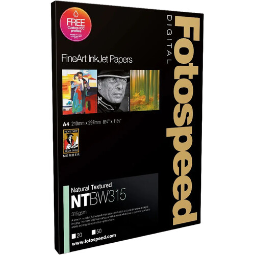 Fotospeed Natural Textured Bright White Inkjet Paper (5 x 5