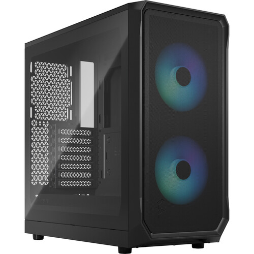 Fractal Design Focus 2 RGB Mid-Tower Case (Black Tempered Glass Window)