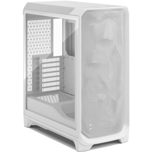 Fractal Design Meshify 3 Mid-Tower Case (White with Clear Tempered Glass)