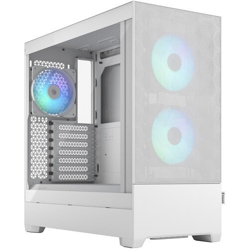 Fractal Design Pop Air RGB Mid-Tower Case (White Tempered Glass Clear Tint)