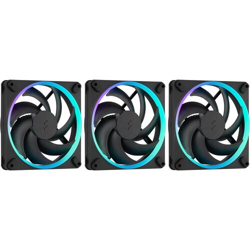 Fractal Design Momentum 14 RGB 140mm Fan (Black 3-Pack)