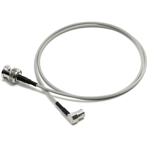 FREEFLY Low-Profile Right-Angle Connector to Locking BNC SDI Cable (2.4')