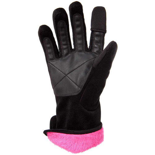Freehands Women's Microfur Gloves (Small Black)