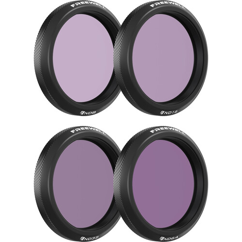 Freewell Standard Day ND Filter Bundle for Select DJI Osmo Action Cameras (4-Pack)