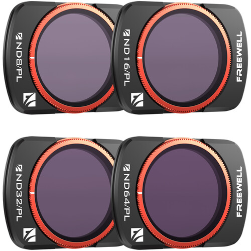 Freewell Bright Day Filter Kit for DJI Osmo Pocket 3 (4-Pack)