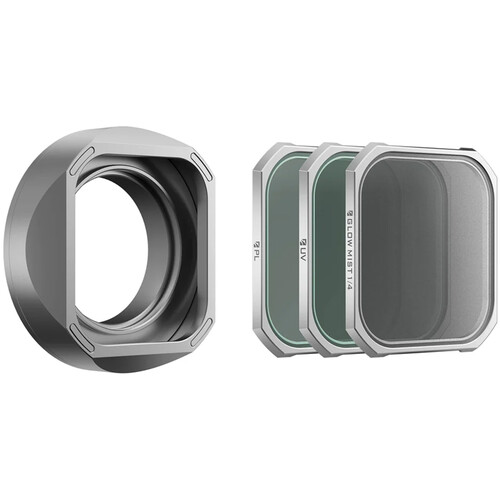 Freewell Lens Hood with 3-Filter Kit for FUJIFILM XF 23mm f/2.8 Lens (Silver)