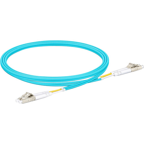 FS LC UPC to LC UPC Duplex Fiber Patch Cable (3.3')