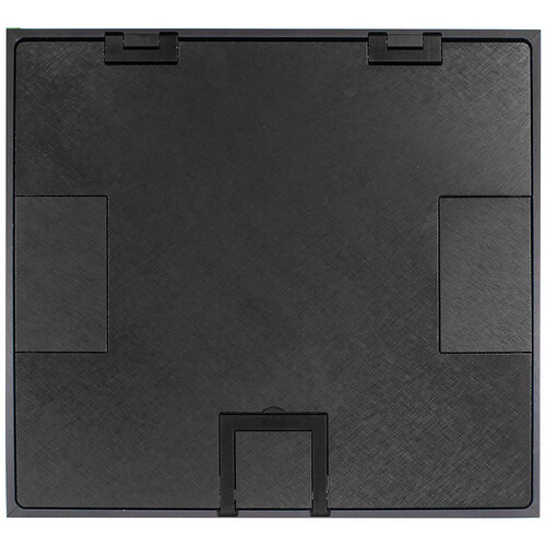 FSR FLH6-SLD-BLK-C Hinged Cover with Textured Solid Surface for FLH6 Floor Boxes (Black)