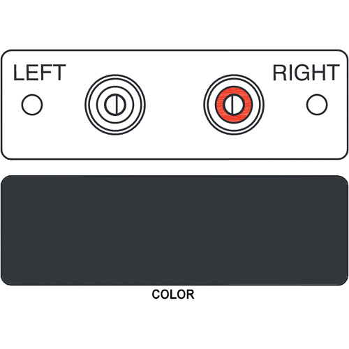 FSR IPS-A222S 2-RCA Red & White to 2-Screw Terminal (Labeled Black)