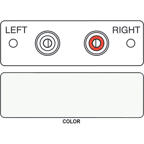 FSR IPS-A222S 2-RCA Red & White to 2-Screw Terminal (Labeled White)