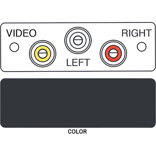 FSR IPS-AV230S 3-RCA (Red White and Yellow) to 3-Solder Cup Audio Video Insert (Labeled Black)