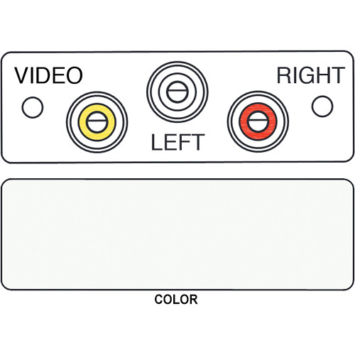 FSR IPS-AV230S 3-RCA (Red White and Yellow) to 3-Solder Cup Audio Video Insert (Labeled White)