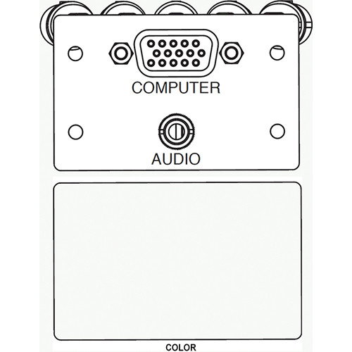 FSR IPS-AV921D A/V HD-15 to 5-BNC & 3.5mm Stereo to Solder Cup Insert (Labeled White)
