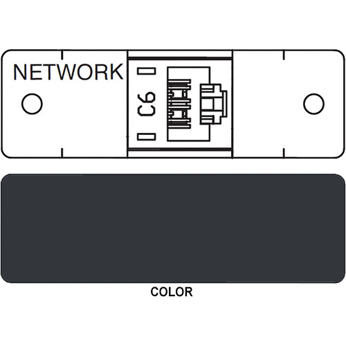 FSR IPS D711S RJ-45 Punchdown Cat 6 Data Connection Insert (Labeled Black)