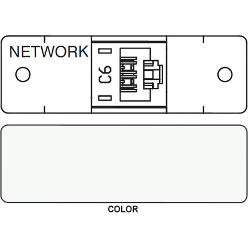 FSR IPS D711S RJ-45 Punchdown Cat 6 Data Connection Insert (Labeled White)