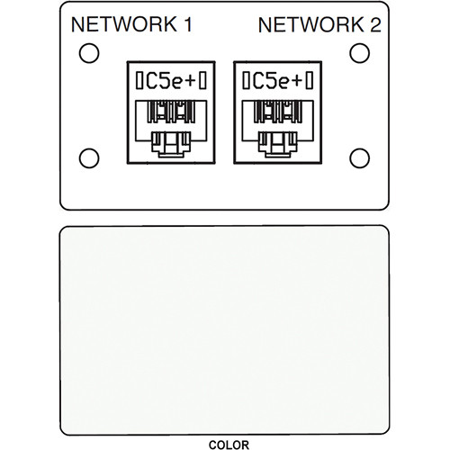 FSR IPS D720D Dual RJ-45 Punchdown Data Connection Insert (Labeled White)