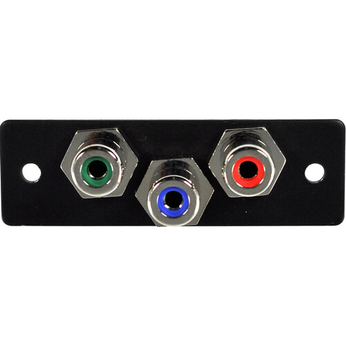 FSR IPS-V230S 3-RCA (R/G/B) to 3-RCA Bulkhead Video Insert (Labeled Black)