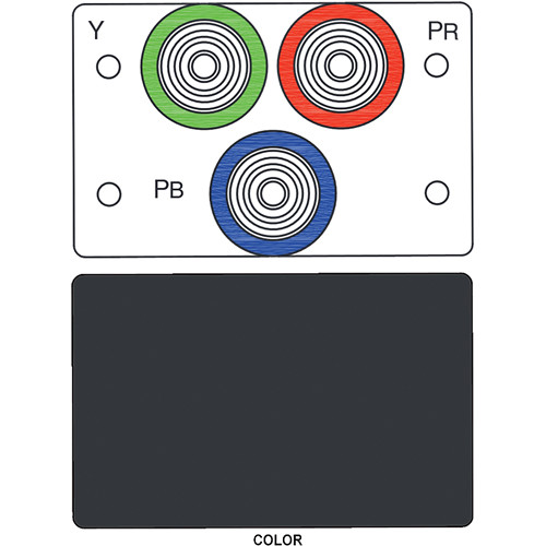 FSR IPS-V231D 3-RCA (R/G/B) to BNC Bulkhead Insert Module (Labeled Black)