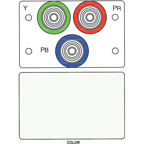 FSR IPS-V231D 3-RCA (R/G/B) to BNC Bulkhead Insert Module (Labeled White)