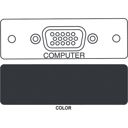 FSR IPS-V410S HD-15 Female Video Bulkhead Insert Module (Labeled Black)