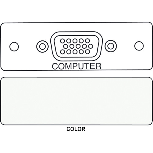 FSR IPS-V410S HD-15 Female Video Bulkhead Insert Module (Labeled White)