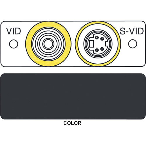 FSR IPS-V921S S-Video to S-Video & RCA to BNC Insert Module (Labeled Black)