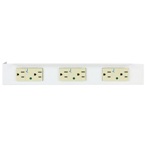 FSR Internal AC Bracket with 3 Decora SpikeShield 15A Receptacles for PWB-323 Wall Box