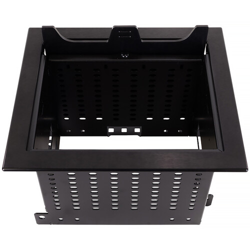 FSR RT6-S4-ABK Unity Square In-Table Box for T6 Brackets & TBRT Cable Retractors (Black)