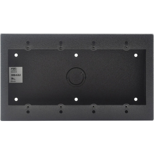 FSR 4-Gang Surface-Mount Wall Box (Black)