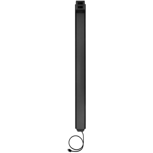 FSR 3-2-1 Snap Stick Cable Raceway with 2 Duplex Power Outlets (3-6' Slate)