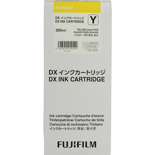 FUJIFILM Yellow VIVIDIA Ink Cartridge for DX100 Printer