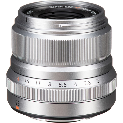 FUJIFILM XF 23mm F/2 R WR Lens (Silver) 16523171 B&H Photo Video