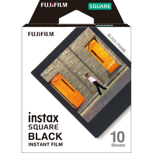FUJIFILM instax SQUARE Black Instant Film (10 Exposures)